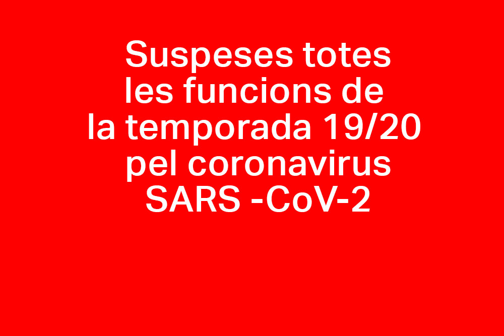 Cancel·lats tots els espectacles. Temporada 19/20 finalitzada.