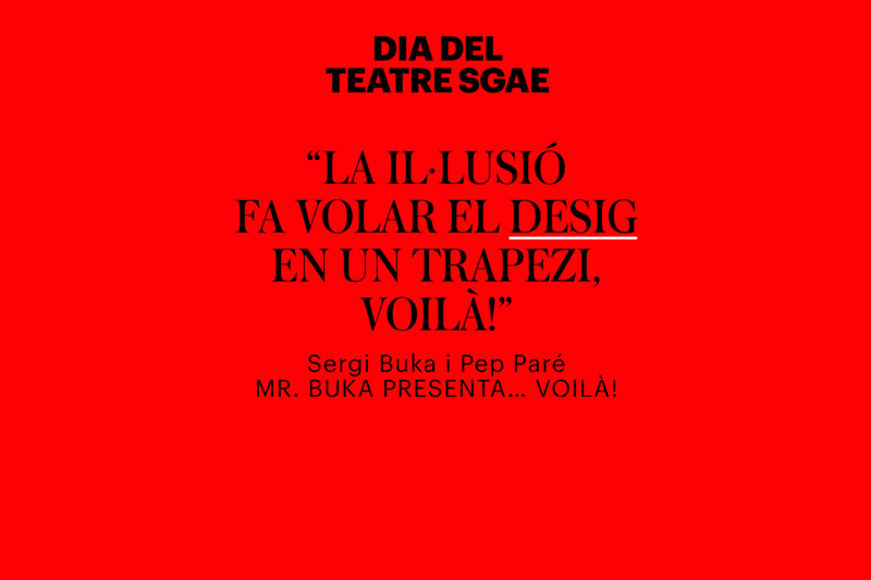 Vuelve el Día del Teatro SGAE Vuelve el Día del Teatro SGAE