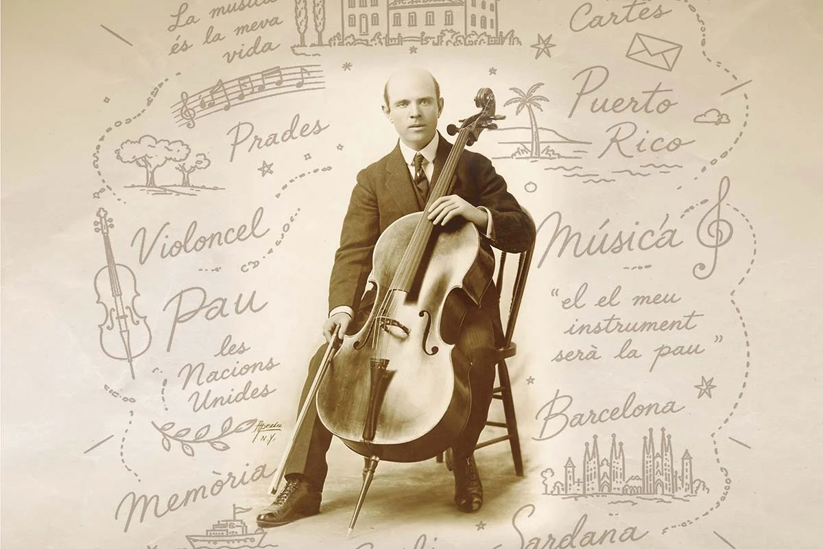 Pau Casals tocando el cello